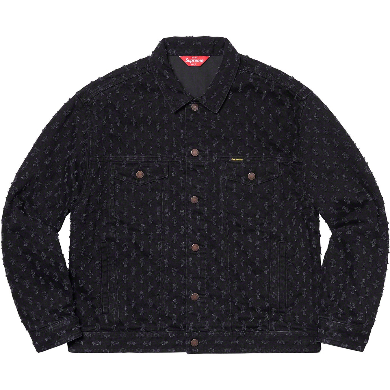 Hole Punch Denim Trucker Jacket view 6